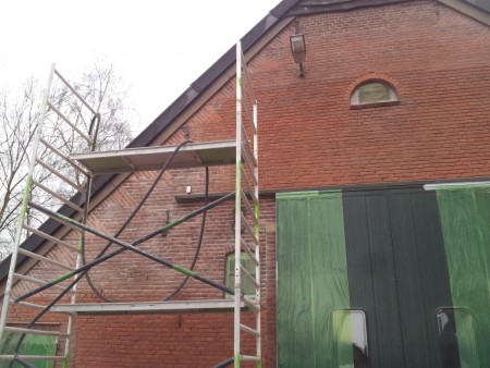 boerderij aan het zandstralen uit het jaar 1800